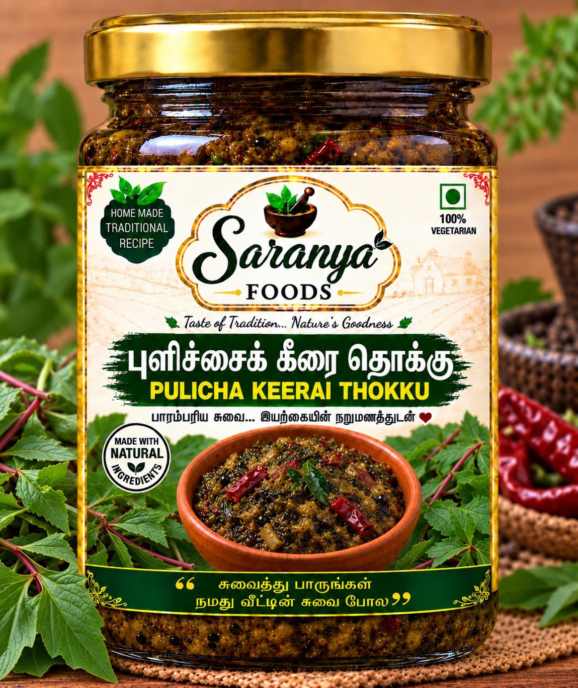 Pulicha Keerai Thokku